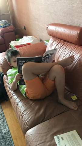 Ivan Reading a Magazine